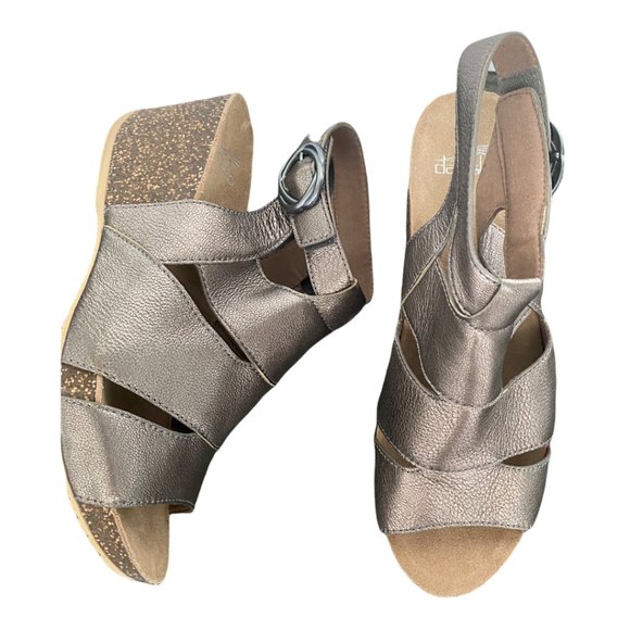 Dansko New Women's Sandal Sera Pewter size 38 - Picture 7 of 9